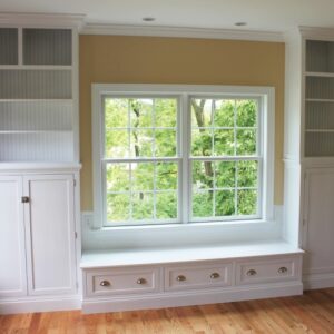 Custom Maple Wall Unit with Bench