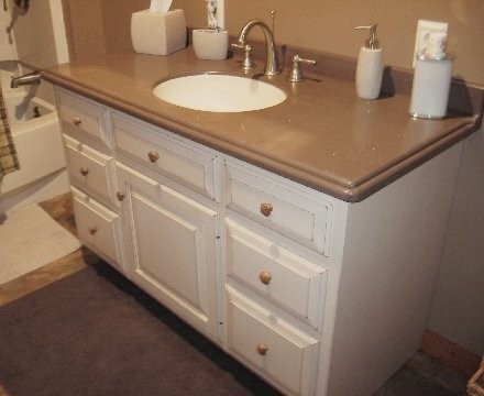 Custom Maple Bathroom Vanity Image