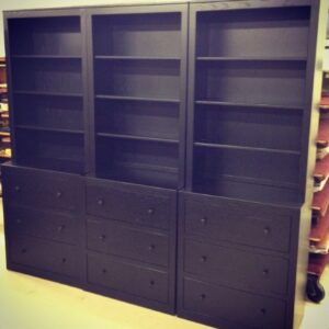Custom 96" x 86" Oak Wall Unit