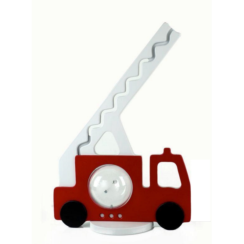 Fire Truck Squiggly Bank Image