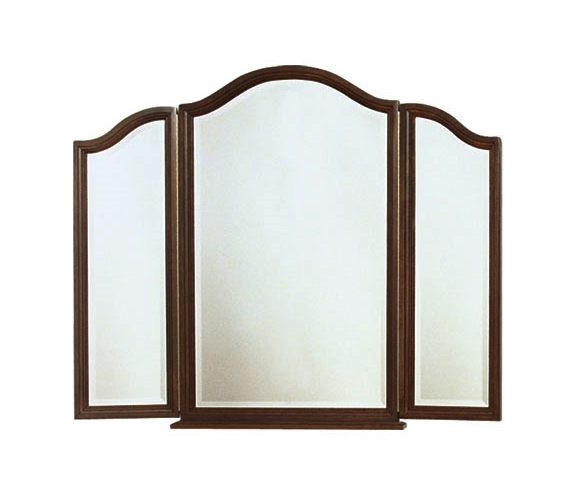 Colonial Arch Tri-View Mirror Image