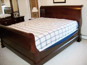 Custom Cherry Sleigh Bed Image