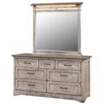185 7201 7208 Farmstead Glazed Dresser w LED lights