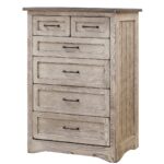 185 7203 Farmstead White Glazed Chest of Drawers