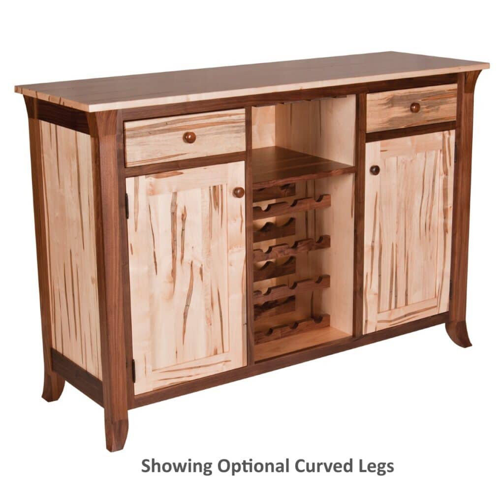 194 5839 Wine Buffet Curved Legs