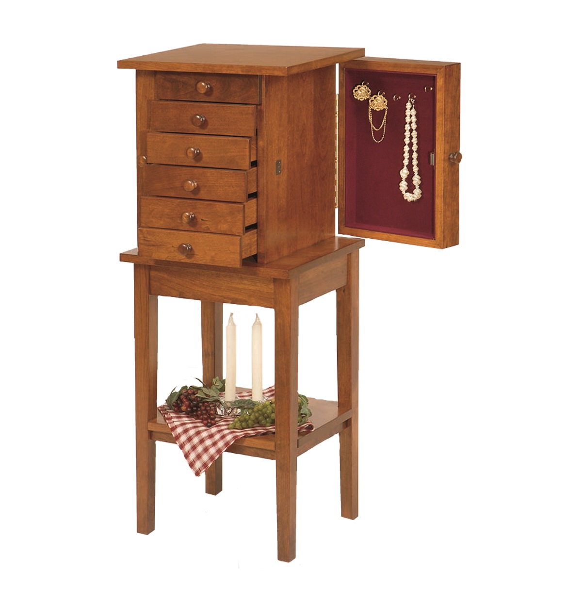 Shaker Jewelry Chest W/stand Image