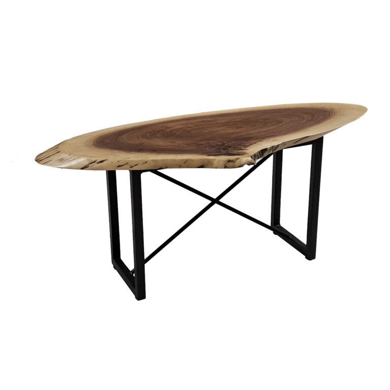 Walnut Live Edge Oval Coffee Table