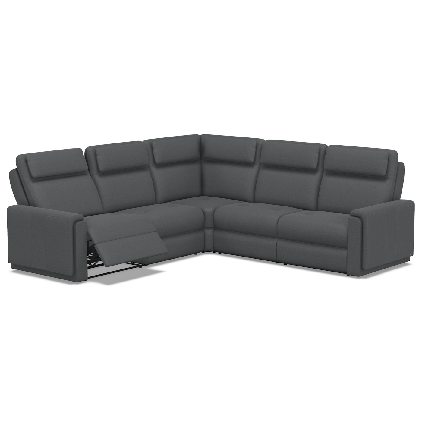 Genuine Leather Reclining Sectional Image