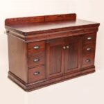 Double Pedestal Sewing Cabinet Chateau