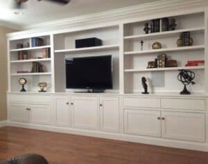 Custom Built-In Maple Wall Unit Image