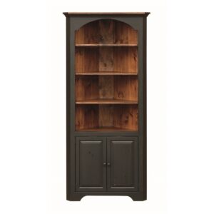 Pine Large Colonial Corner Cupboard