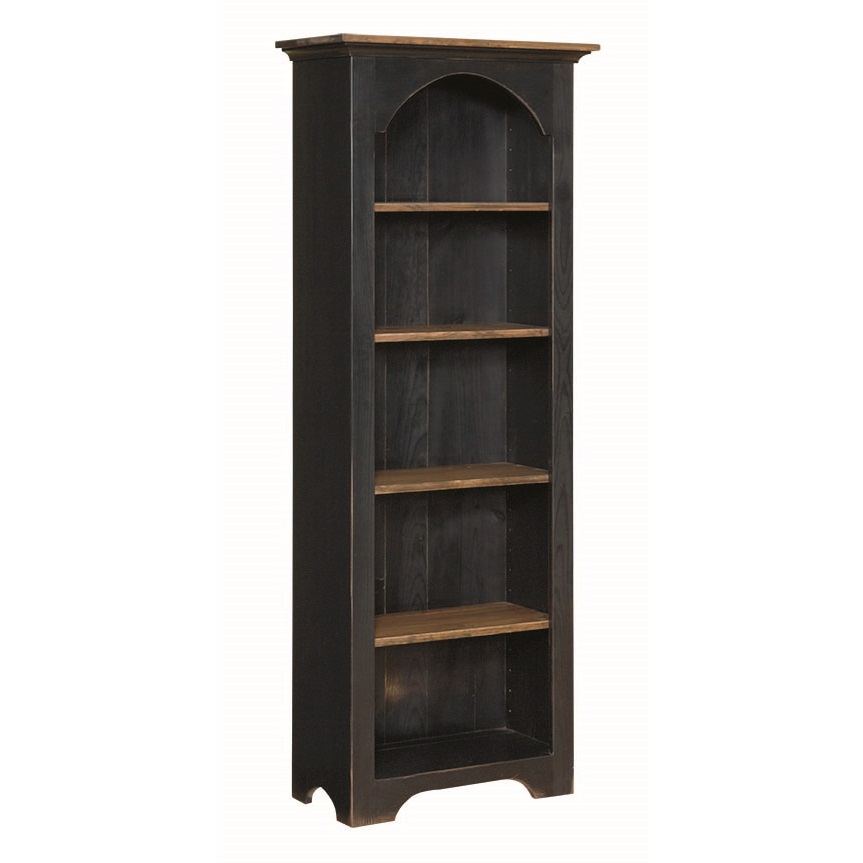 Pine Arched Small 6′ Bookcase Image