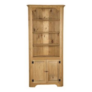 Pine Large Corner Cupboard