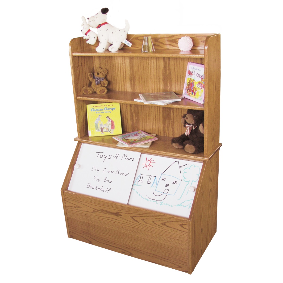 Toy Box with Bookshelf Image