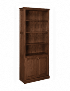 Traditional 78" Bookcase With Lower Doors Image