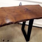 353 1672 Mulberry Live Edge Sofa Table FRONT WEB