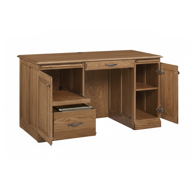 Traditional 55″ Computer Desk Image