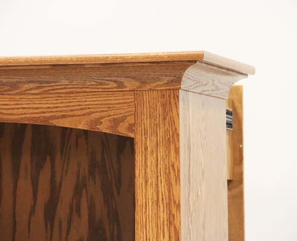 402 200 Hidden Gun Storage Bookcase Top Detail
