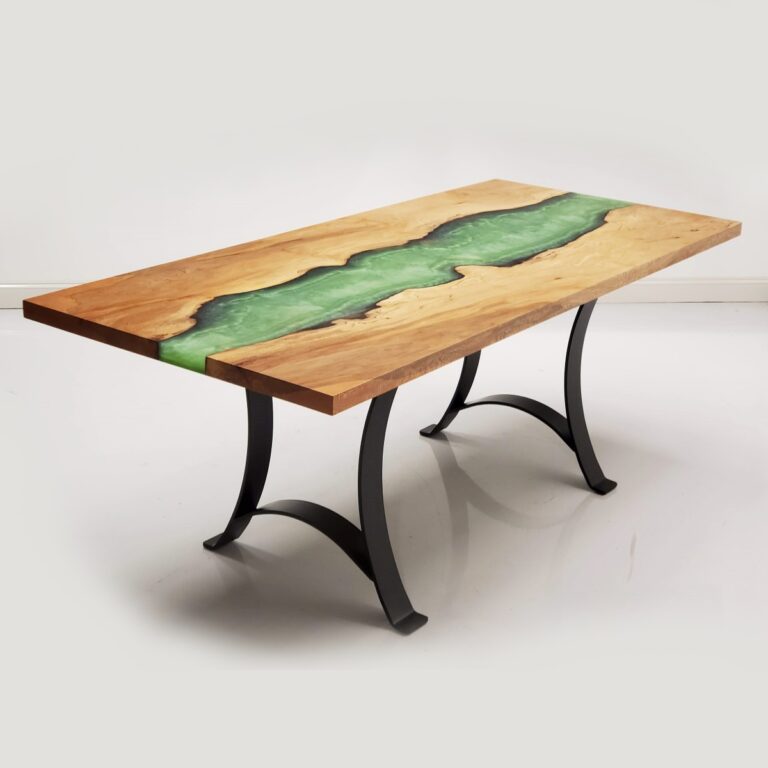 Sycamore & Epoxy Live Edge River Table