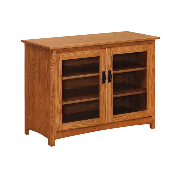 Mission 46" TV Stand w/ Glass Doors