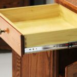 442 130D Oak Microwave Cabinet With Hutch Detail WEB