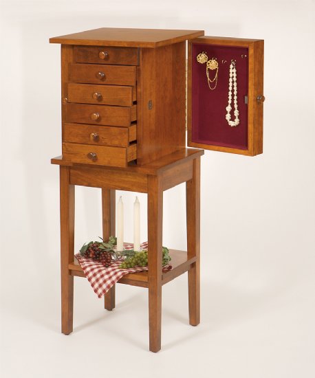 Shaker Jewelry Chest W/stand Image