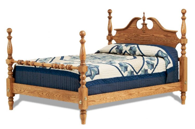Colonial Cannonball Bed Image