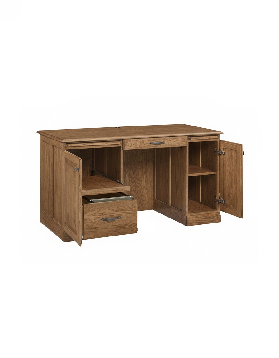 Traditional 55″ Computer Desk Image