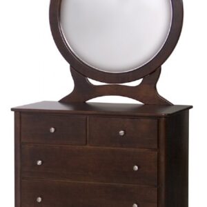 Metro Single Dresser and Round Mirror