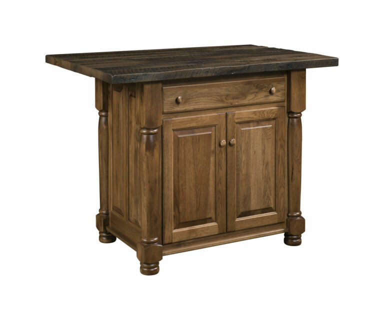 Rustic Turned Leg Kitchen Island