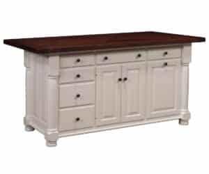 Turned Leg Kitchen Island Image