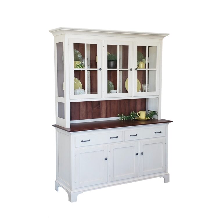 Country White Shaker 3 Door Hutch