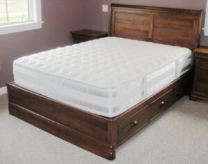 Custom Cherry Calais Sleigh Bed with Drawers Image