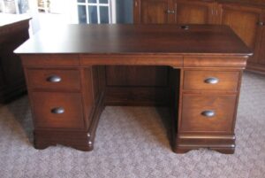 Custom Cherry Double Pedestal Desk Image