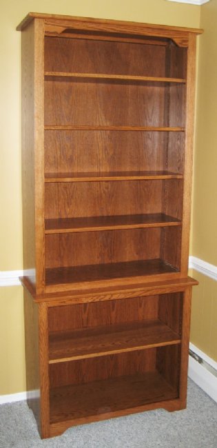 Custom Oak Bookcase Image