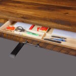 180 1002 Barnwood Adjustable Standing Desk Drawer