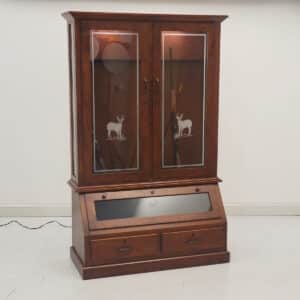 248 5027 Sap Cherry Roosevelt 10 Gun Cabinet