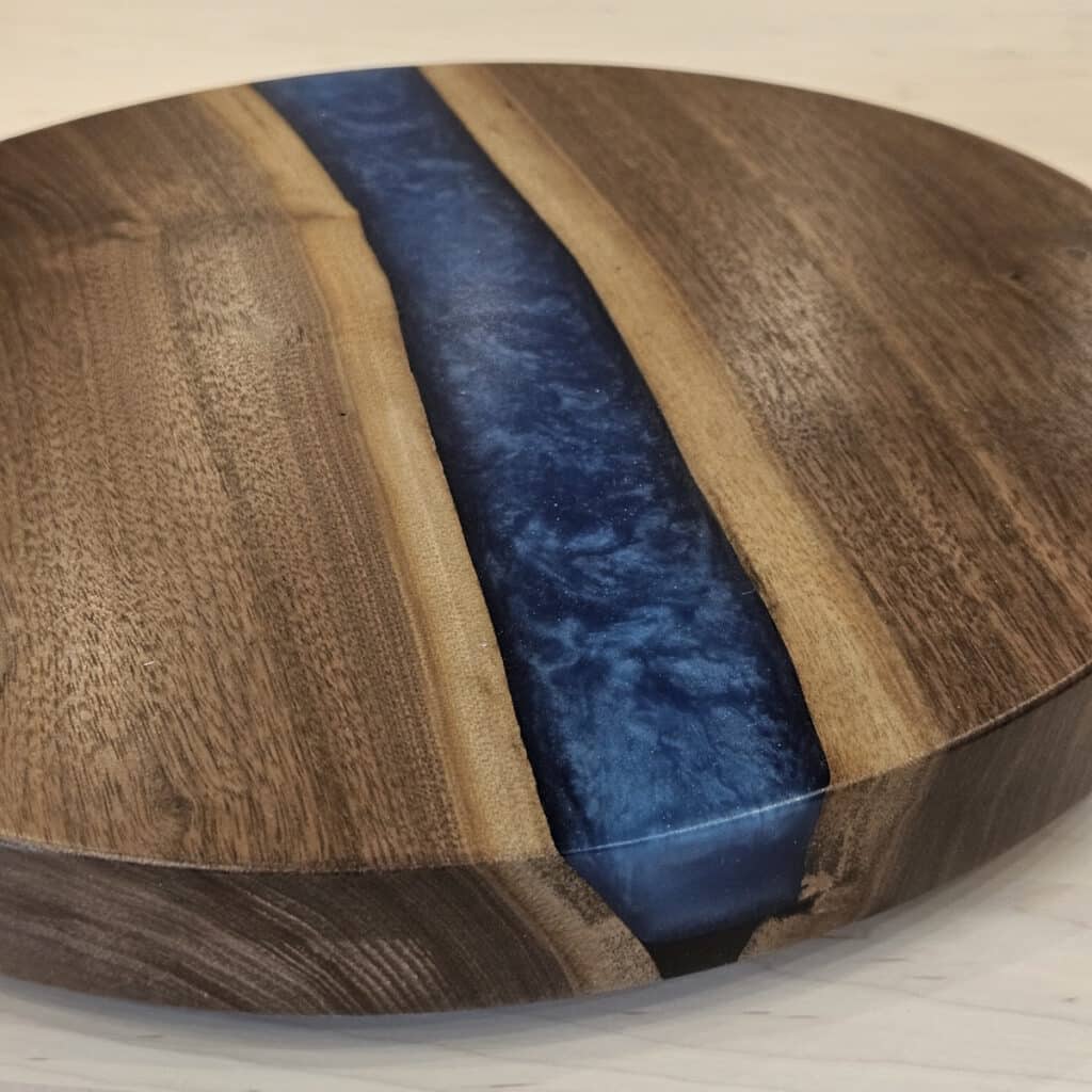 157 279 B Walnut Epoxy Round Lazy Susan 2 WEB