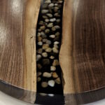 157 279 G Walnut Pebbles Epoxy Round Lazy Susan 2 WEB