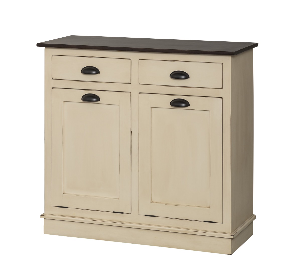 Pine Double Trash Bin Image