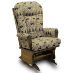 370 181AC Amish Cocoa Glider R4667 Evergreen