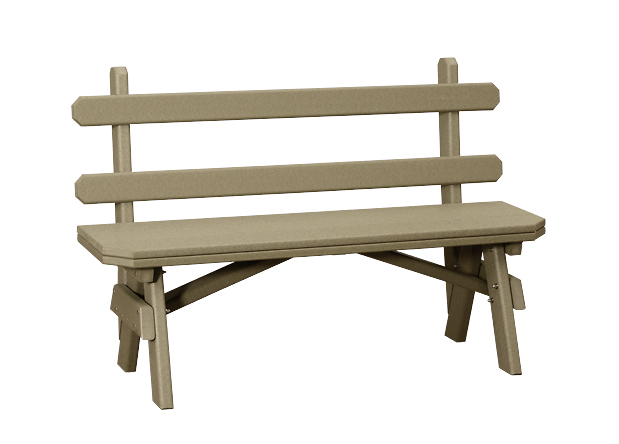 Garden Bench with Back Image