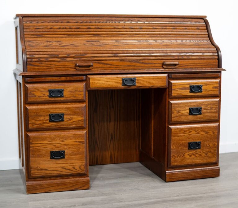Traditional 55" Roll Top Desk