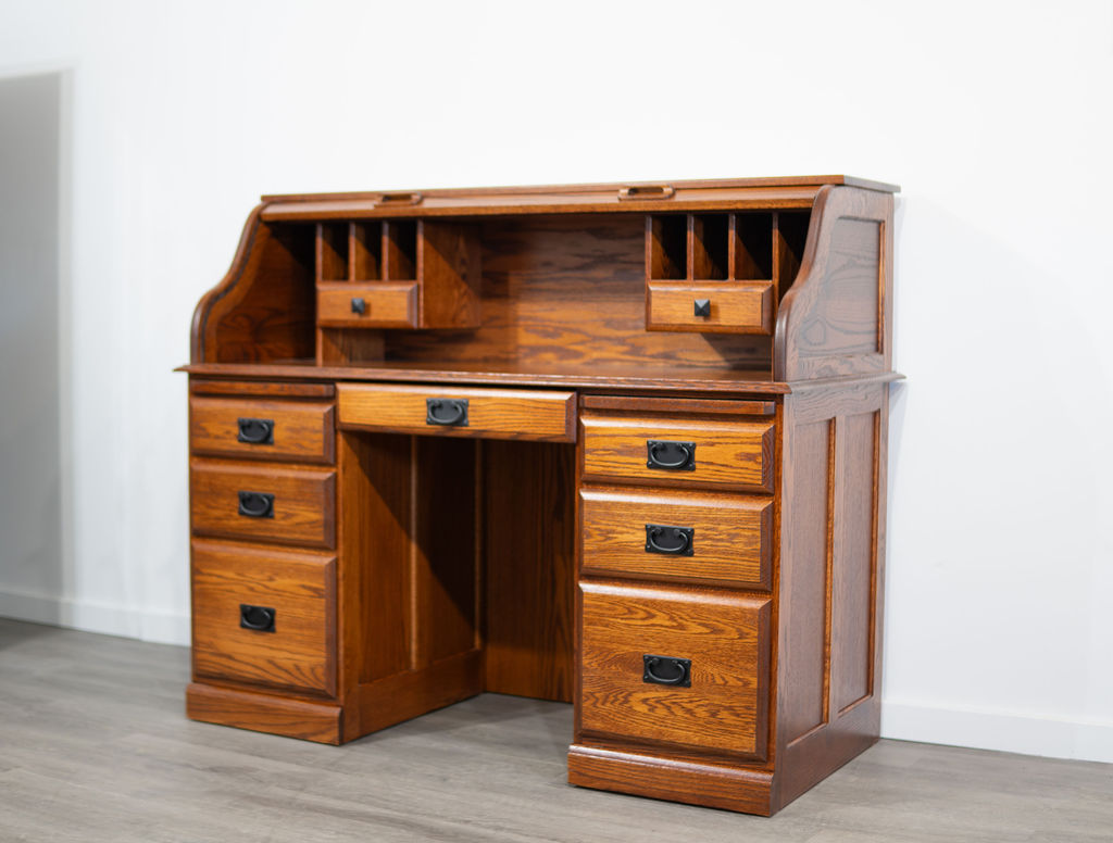 Traditional 55″ Roll Top Desk Image