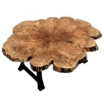 353 504 4447 11A Spalted Maple Live Edge Round Coffee Table Top WEB