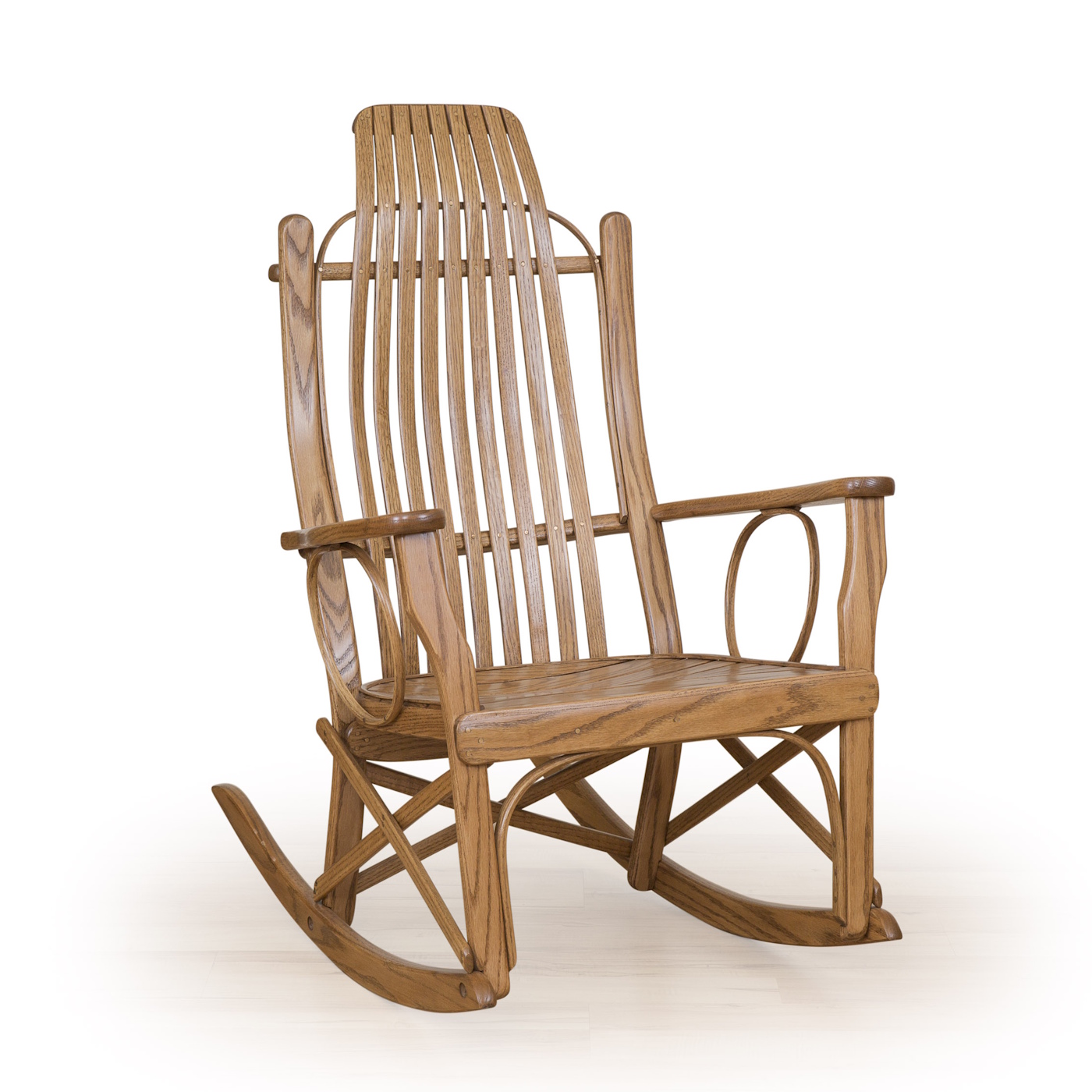Bent Oak Rocking Chair Image