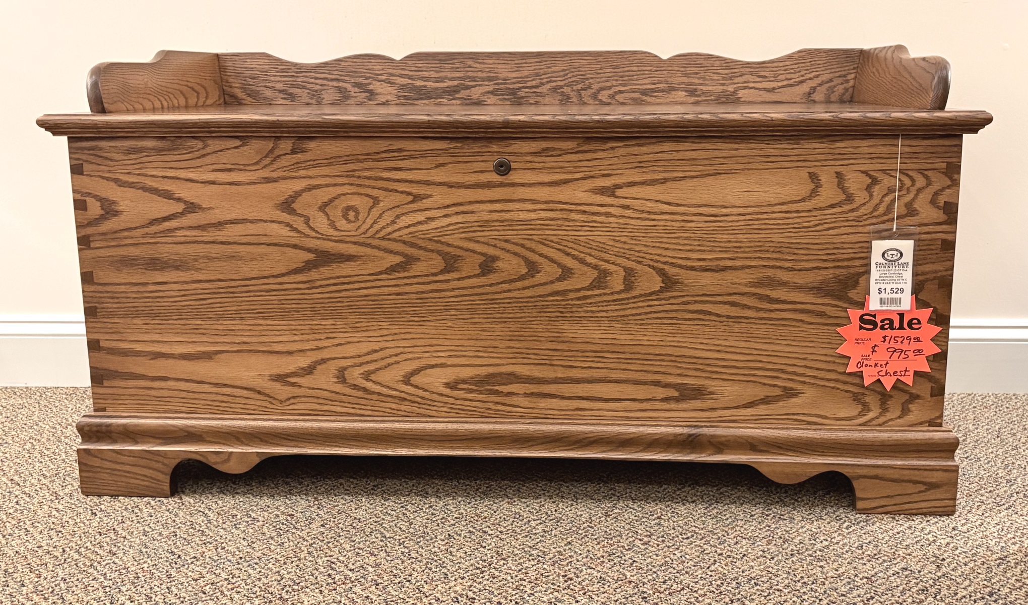 Oak Blanket Chest Image