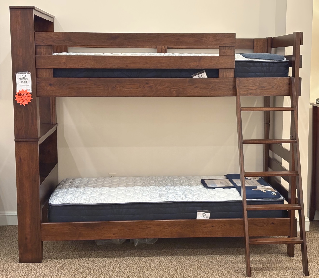 R. Hickory Bookcase Twin XL Bunk Bed Image