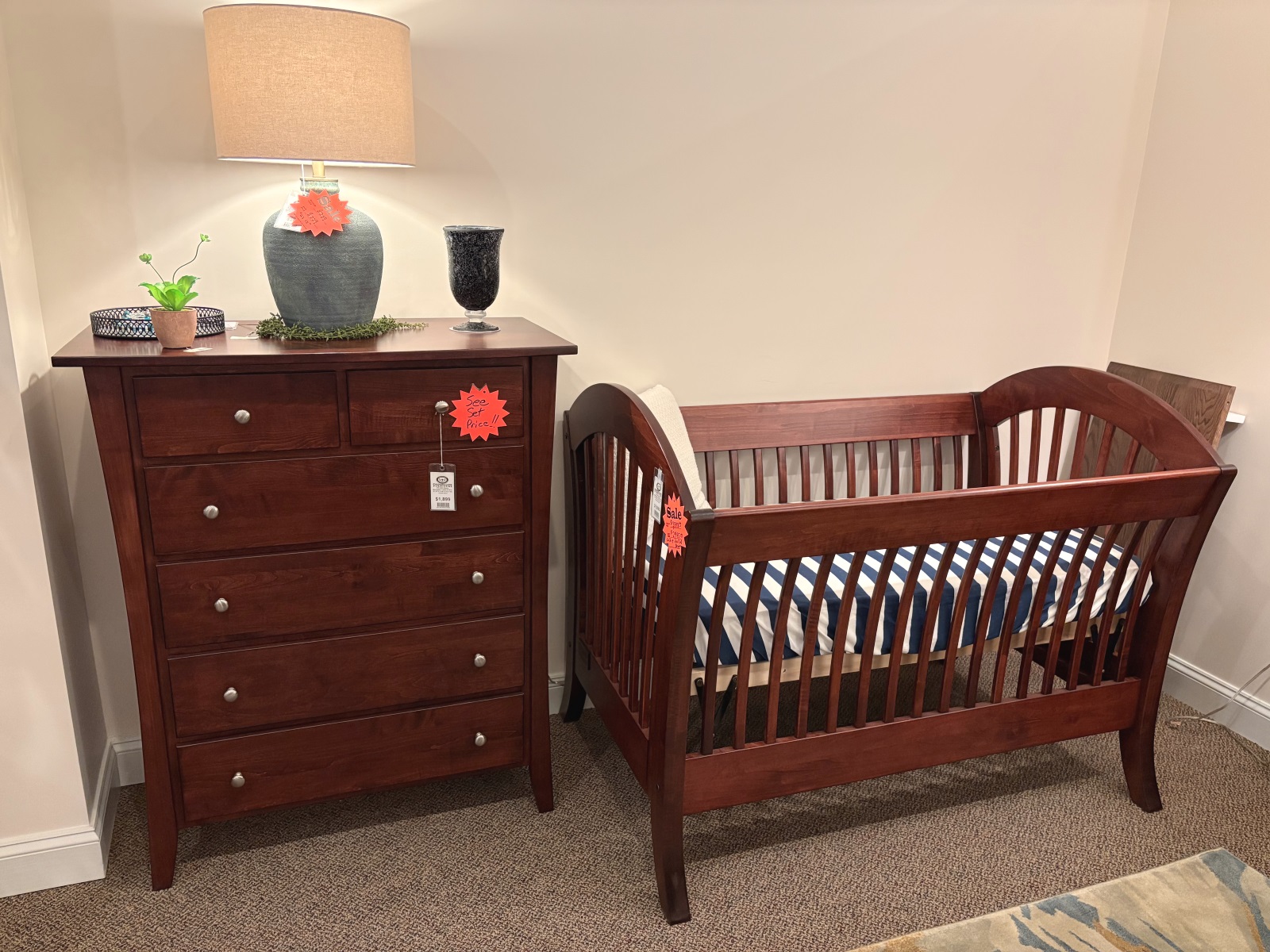 Maple Crib & Chest Set Image