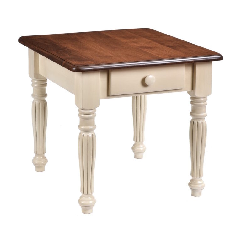 Colonial Fluted End Table